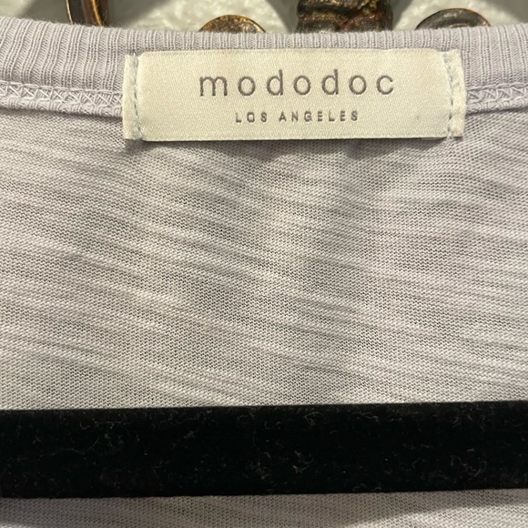 Mododoc Los Angeles gray long sleeve tunic top size small - Picture 2 of 9